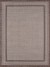 Tapete  Sisal Eco Nature Moldura Marrom 1,50x2,00