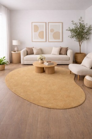 Tapete Orgâncio  São Carlos Feijão Trigo 1,95x2,95 