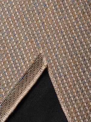 Tapete Sisal Buzios Lual Bege Azul 2,00x3,00