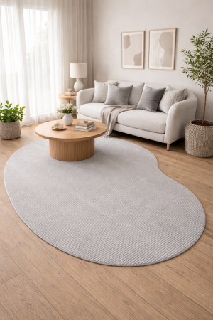 Tapete São Carlos Orgânico Feijão Mariana Prata 2,00x2,50