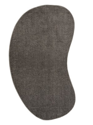 Tapete Orgânico São Carlos Elegant Dark Gray Feijão 1,45x1,95